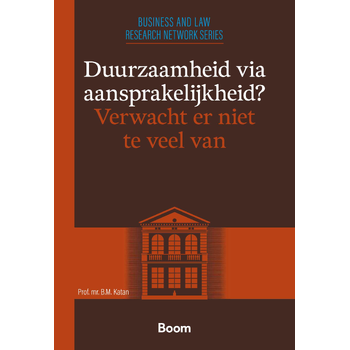Duurzaamheid via aansprakelijkheid? Verwacht er niet te veel van (Paperback) bij Singel 344
