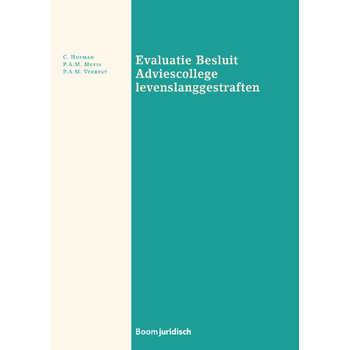 Evaluatie Besluit Adviescollege levenslanggestraften (Paperback) bij Singel 344