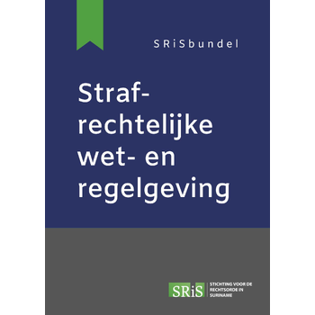 Strafrechtelijke wet- en regelgeving (Paperback) bij Singel 344