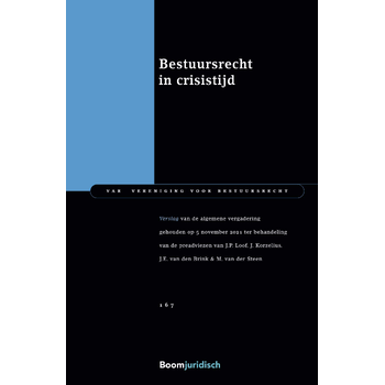 Bestuursrecht in crisistijd (Paperback) bij Singel 344