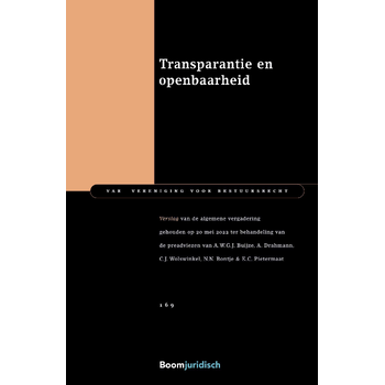 Transparantie en openbaarheid (Paperback) bij Singel 344