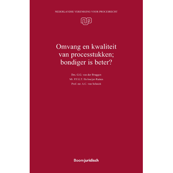 Omvang en kwaliteit van processtukken; bondiger is beter? (Paperback) bij Singel 344