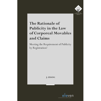 The Rationale of Publicity in the Law of Corporeal Movables and Claims (Paperback) bij Singel 344