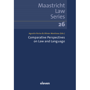 Comparative Perspectives on Law and Language (Paperback) bij Singel 344