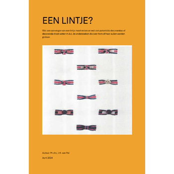 Een lintje? (Paperback) bij Singel 344