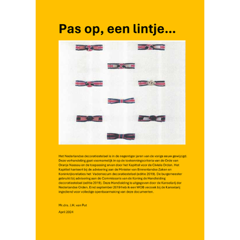 Pas op, een lintje… (Paperback) bij Singel 344