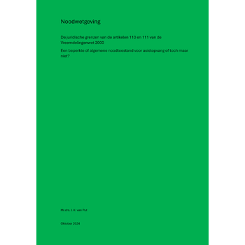 Noodwetgeving (Paperback) bij Singel 344