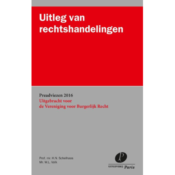 Uitleg van rechtshandelingen (Paperback) bij Singel 344