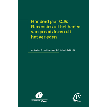Honderd jaar CJV. Recensies uit het heden van preadviezen uit het verleden (Paperback) bij Singel 344