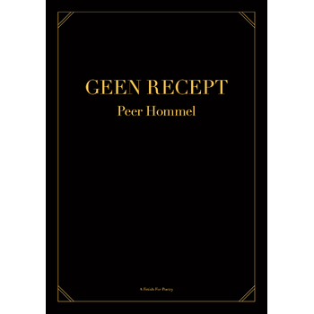 Geen recept (Paperback) bij Singel 344