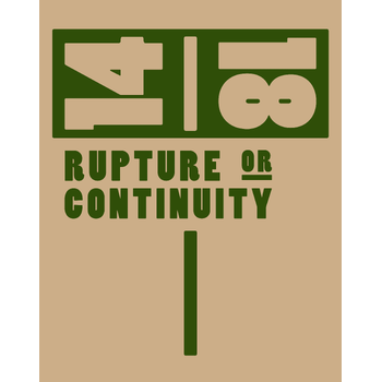 14/18 – Rupture or Continuity (Paperback) bij Singel 344