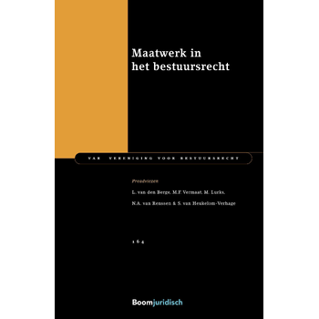 Maatwerk in het bestuursrecht (Paperback) bij Singel 344