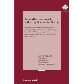 Bestuurlijke boetes en de Verklaring Omtrent het Gedrag (Paperback) bij Singel 344