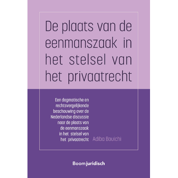 De plaats van de eenmanszaak in het stelsel van het privaatrecht (Paperback) bij Singel 344