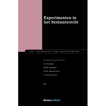 Experimenten in het bestuursrecht (Paperback) bij Singel 344