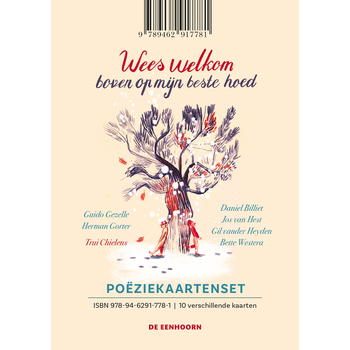 Poëziekaartenset 'Wees welkom boven op mijn beste hoed' bij Singel 344
