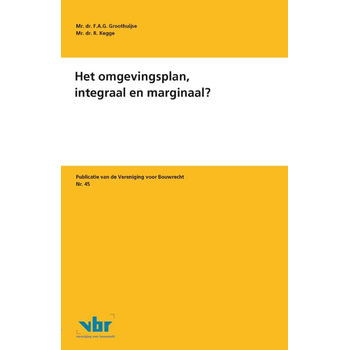 Het omgevingsplan, integraal en marginaal? (Paperback) bij Singel 344