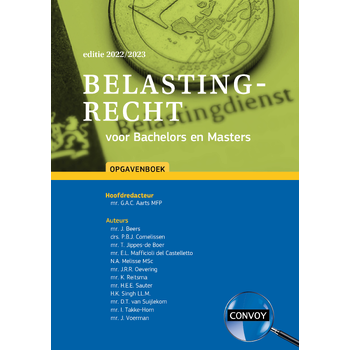 Belastingrecht voor Bachelors en Masters Opgavenboek 2022-2023 (Paperback) bij Singel 344