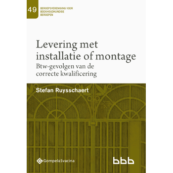 49-Levering met installatie of montage (Paperback) bij Singel 344