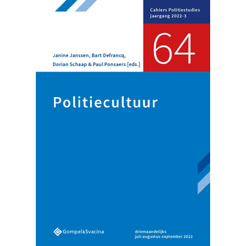 Politiecultuur (Paperback) bij Singel 344