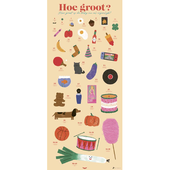 Poster Babygroeiposter bij Singel 344