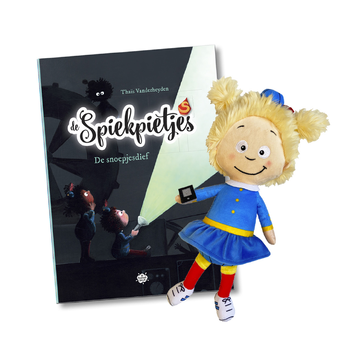 De spiekpietjes, pakket pop meisje blond + De snoepjesdief bij Singel 344