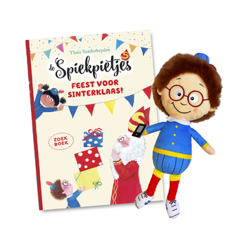 De spiekpietjes, pakket pop jongen bril + Feest voor Sinterklaas! bij Singel 344