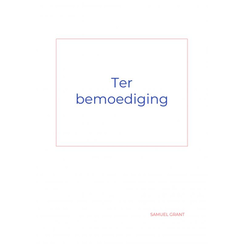 Ter bemoediging (Paperback) bij Singel 344