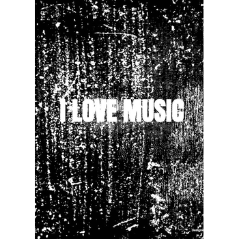 Notenschrift- Notenbalken- I love music (A5) Allets comfort (Paperback) bij Singel 344
