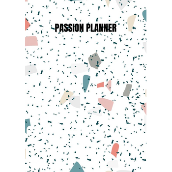 Passion Planner-12 maanden- wekelijks - A5- Zachte kaft-Marmer blauw- Allets Comfort (Paperback) bij Singel 344
