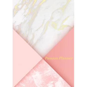 Passion Planner-12 maanden- wekelijks - A5- Zachte kaft-Marmer Goud- Allets Comfort (Paperback) bij Singel 344