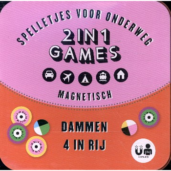 Magneet spelletjes voor onderweg 2 in 1 - Dammen en 4 op een rij (Undefined) bij Singel 344