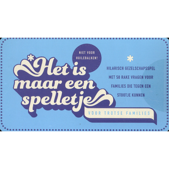 Het is maar een spelletje - Voor trotse families bij Singel 344