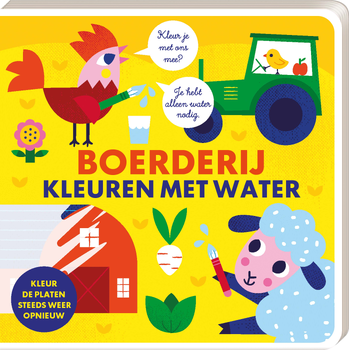 Kleuren met water - Boerderij (Board book) bij Singel 344