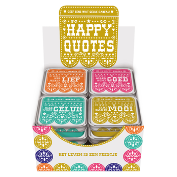 Display Happy quotes 4T x 3 ex. (Toy) bij Singel 344