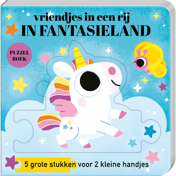 Puzzelboek vriendjes in een rij - In fantasieland (Board book) bij Singel 344