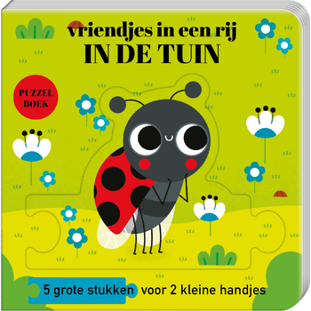 Puzzelboek vriendjes in een rij - In de tuin (Hardback) bij Singel 344