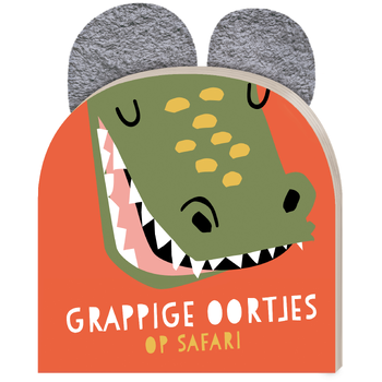 Grappige oortjes - Op safari - krokodil (Board book) bij Singel 344