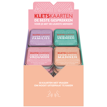 Display kletskaarten - 4 x 4 ex. bij Singel 344