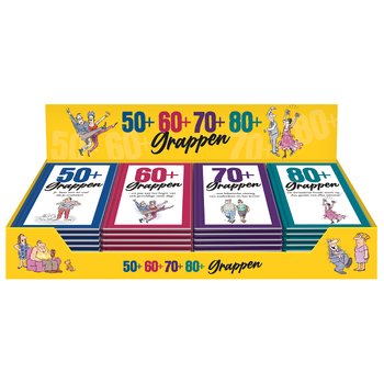 Display 50+ 60+ 70+ 80+ grappen - 4 x 4 ex. bij Singel 344