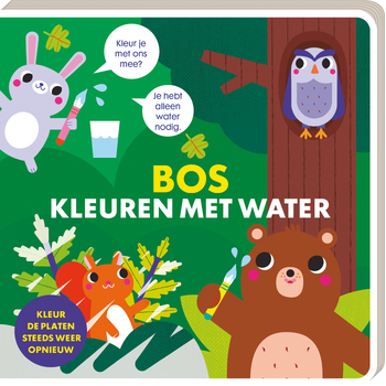 Kleuren met water - Bos (Board book) bij Singel 344
