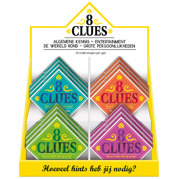 Display 8 clues - 4 x 3 ex. bij Singel 344