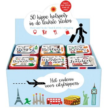Display Stedenblikjes 6 x 3 exemplaren (Toy) bij Singel 344