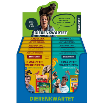 Display Freek Vonk Dierenkwartet 2 x 5 ex. (Toy) bij Singel 344
