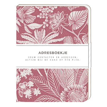 Adresboekje - Tropical Pink (Hardback) bij Singel 344