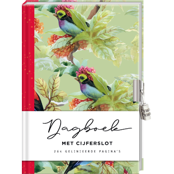 Dagboek met cijferslot voor volwassenen - Birds (Hardback) bij Singel 344