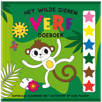 Het Wilde Dieren Verf Doeboek - (set van 4) (Paperback) bij Singel 344