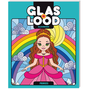 Glas-in-lood kleurboek Prinses (Paperback) bij Singel 344