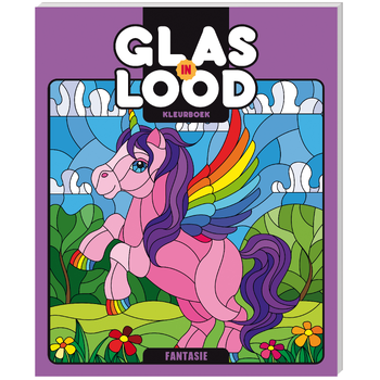 Glas-in-lood kleurboeken - Fantasie (Paperback) bij Singel 344