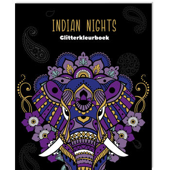 Indian Nights Glitterkleurboek (Paperback) bij Singel 344